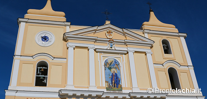 La chiesa del Santo patrono di Forio, il comune più grande dell'isola d'Ischia